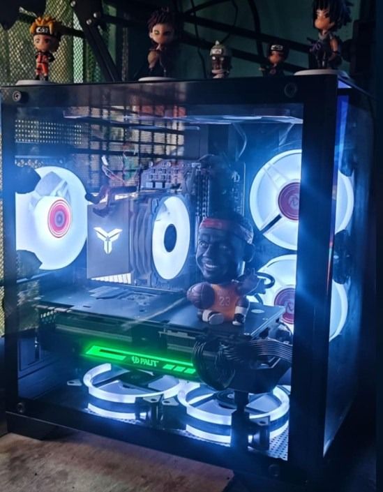 intel Core i7-9700k 32gb RAM (Category: Desktops) located in Manila. Submitted by wyet_eli (Listing ID 1383606939, Image 3). Description: intel Core i7-9700k MSI B360M Gaming Plus 32GB RAM Corsair Vengeance 250GB SSD GTX Palit Jetstream 1080Ti 11GB ( no display, hindi nakakabit pero I will include ikaw na magpacheck ) Still 100% good and no issue on a dedicated Graphics 2x Noctua NF F12 Fan Noctua NH -D15 ( Hindi nakalagay pero isasama ko na din 