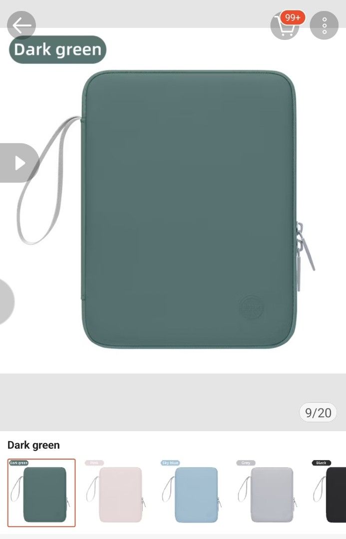 Ipad / tablet pouch (Category: Laptop Bags & Sleeves) located in Marikina City. Submitted by jclgg (Listing ID 1383632491, Image 1). Description: Fixed. RFS: too big.