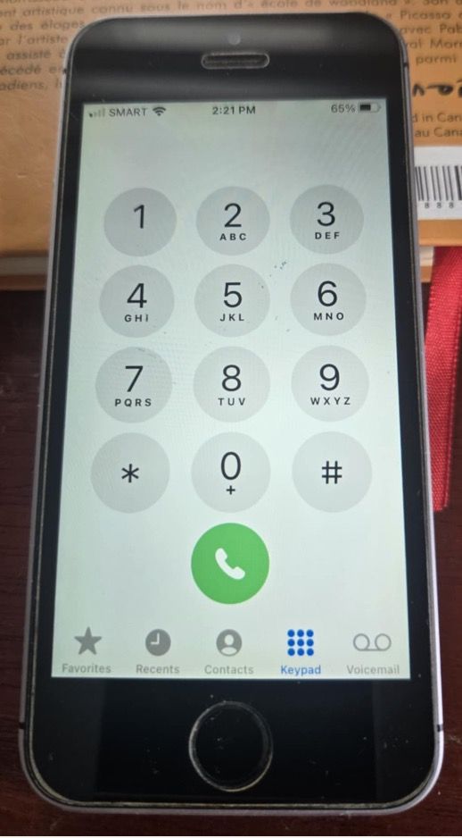 iPhone SE , 64GB , Silver in Very Good Condition (Category: iPhone SE Series) located in Agdangan. Submitted by RLMarquez (Listing ID 1383532106, Image 3). Description: My personal phone overseas. Well taken cared of and just kept for sometime with my bunch of clothes. No scratches, clean as shown in the pics. Unlocked, Just verified that phone works with my Smart Sim. Ready for the next owner and have not reset yet so you can verify and see for 