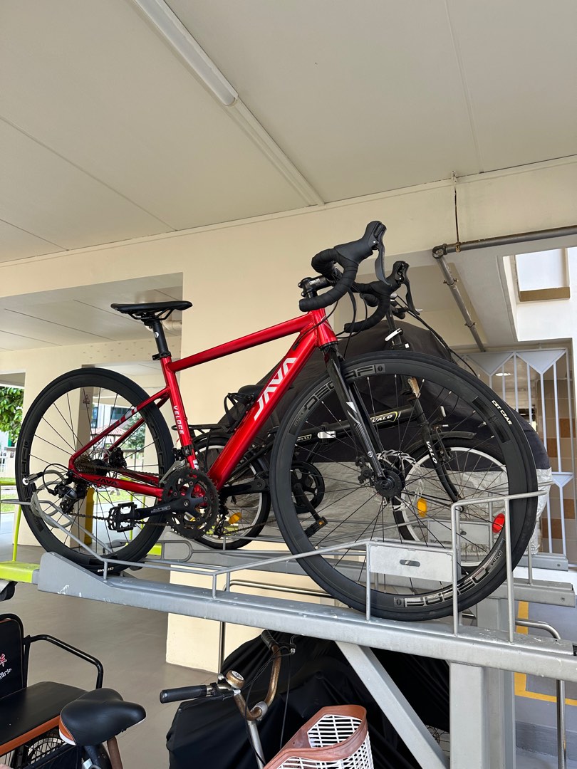 Java Veloce Road Bike - Red, Sports Equipment, Bicycles & Parts ...