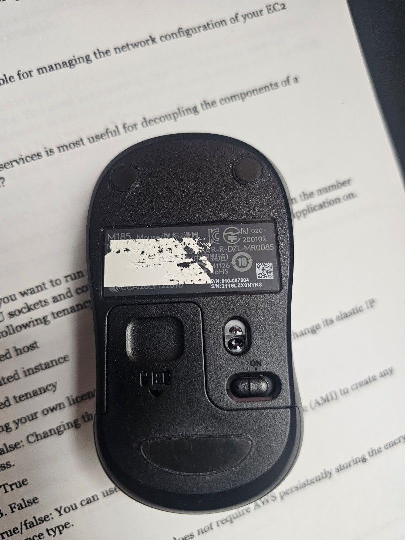 Logitech M185 Wireless Mouse - Black63214853399042114