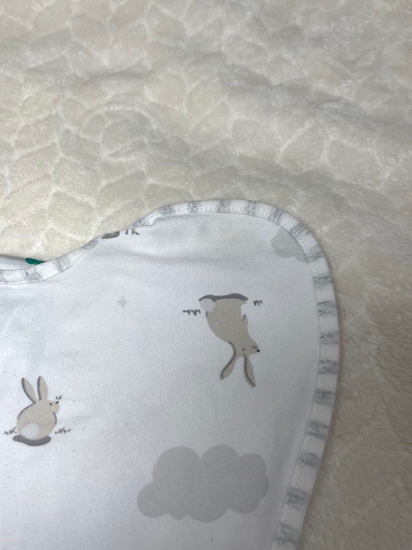 love to dream bunny swaddle (Category: Babies & Kids Fashion) located in Marikina City. Submitted by love_basic (Listing ID 1383513063, Image 3). Description: has few milk stains.