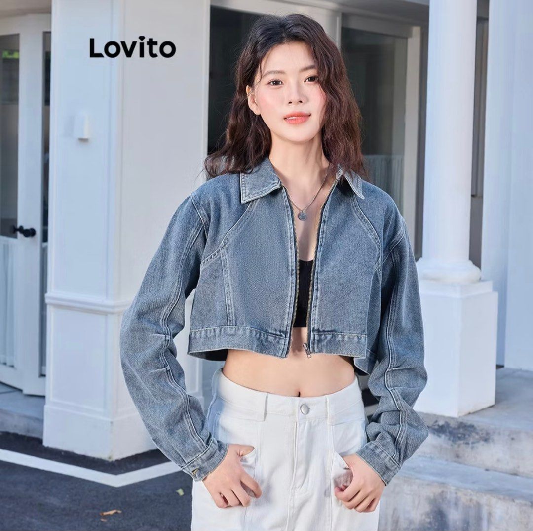 Lovito Jacket (Category: Other Tops) located in Seberang Jaya. Submitted by eiffaa (Listing ID 1383535337, Image 2). Description: i belum pakai and i nak preloved sebab salah amik size !! pls beli, baju cantik gilaaa !! .