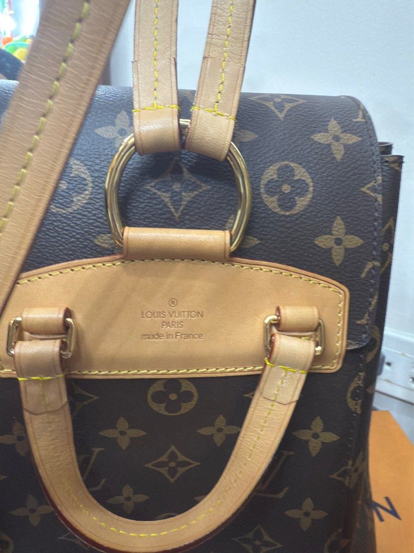 LV Montsouris Backpack (Category: Luxury Bags & Wallets) located in Marikina City. Submitted by bellissimaestile (Listing ID 1383475045, Image 3). Description: Kyoto, Japan Shop bought. This item is for pick up only so you can check. ACTUAL PHOTO POSTED. Meet up/ Pick up location San Mateo Rizal.