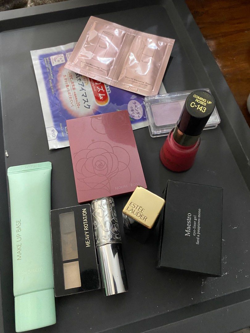 MAKE UP BUNDLE BRAND NEW AND USED (Category: Makeup) located in Pagsanjan. Submitted by lavishbyji22912 (Listing ID 1383470612, Image 3). Description: All Authenic mostly not used and brand mew eye shadow palettes are unused some swatched lang po see photos last photo freebies take all for ₱3,800.