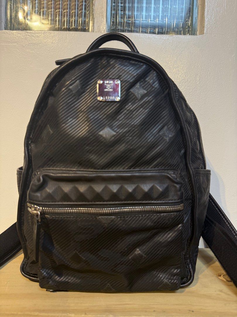 MCM Dieter Backpack Lion Camo Small Black (Category: Luxury Bags & Wallets) located in Pasig City. Submitted by armoire_deluxe (Listing ID 1383509894, Image 1). Description: Pre💕 item. In good condition..
