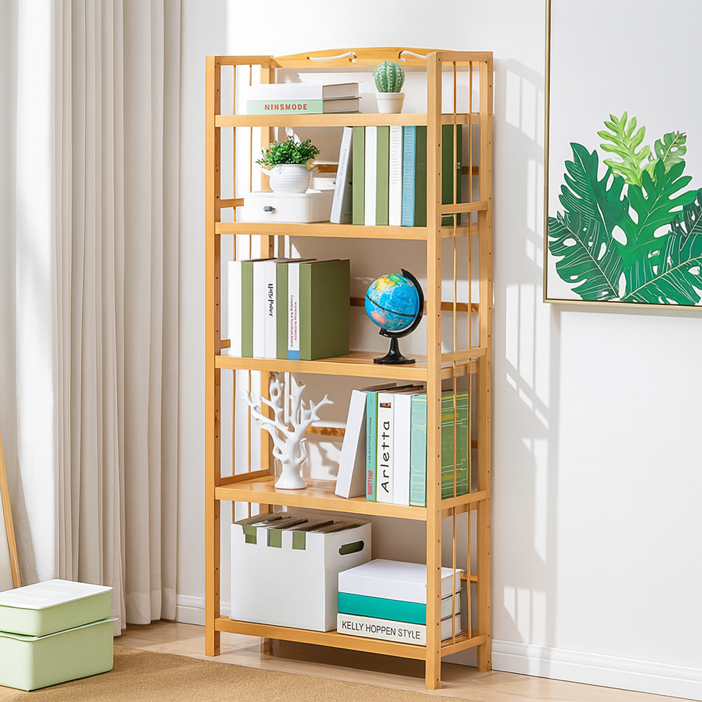 Multi Tier Bookshelf | Open Display Shelf | Tall Storage Rack ...