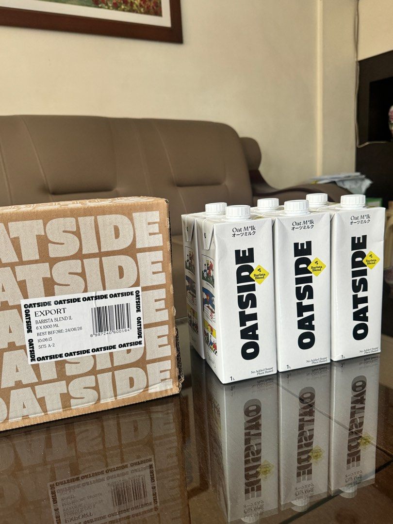 ONHAND Oatside Original Oatmilk 1L (Category: Beverages) located in Quezon City. Submitted by cornerstone_ph (Listing ID 1383612110, Image 3). Description: In Stock- 24pcs 💯Original, Store Bought Expiration Date: 06/24/2026 MOP: Gcash/BDO/BPI/COD.