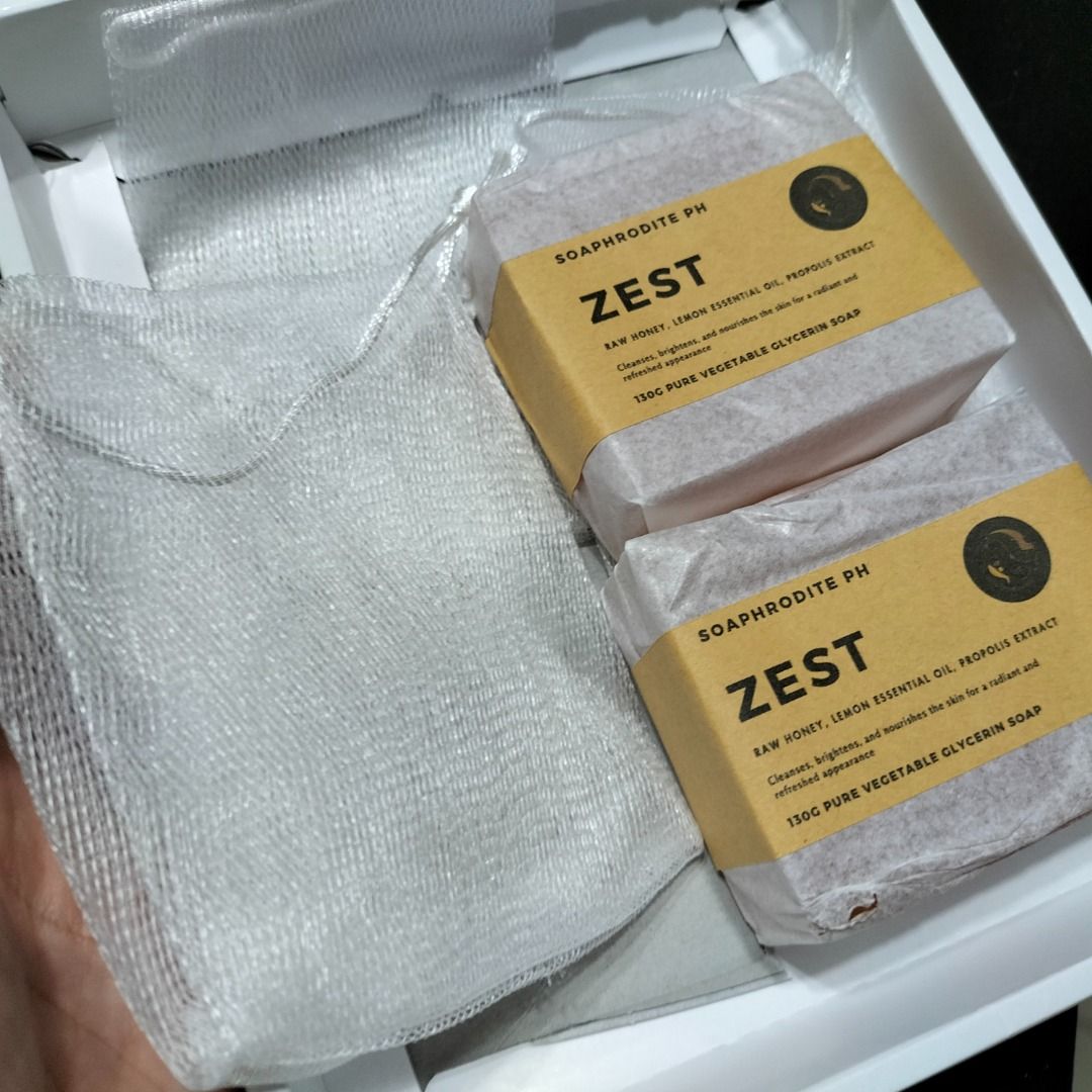 Quality Honey Lemon Body Soap 135g (Category: Body Care) located in Paranaque City. Submitted by decluttering-all (Listing ID 1383471706, Image 2). Description: Quality Honey Lemon Body Soap 135g hand-crafted Raw Honey, Lemon Oil, Propolis Extract Limited variant due to quality of raw material available Paraben free, Sulfate free Cleanses, brightens and nourishes - refreshes and gives radiance includes a Whip bag P180 only, 1 pc I have 2 extras b
