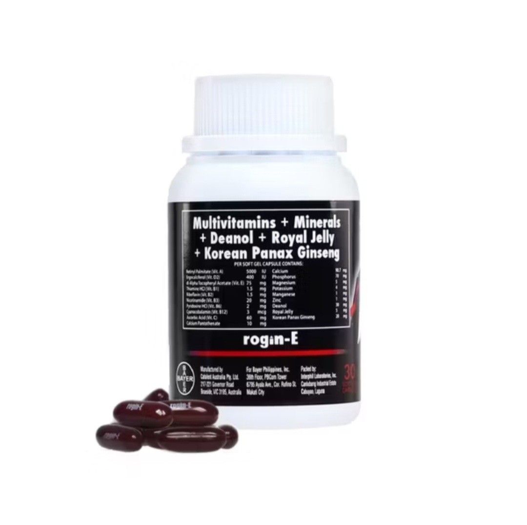 ROGIN E Male Multivitamins Soft Gel Capsule 36 (Category: Health Food, Drinks & Tonics) located in Manila. Submitted by jefftan1975 (Listing ID 1330420420, Image 2). Description: pick up maypajo south caloocan.