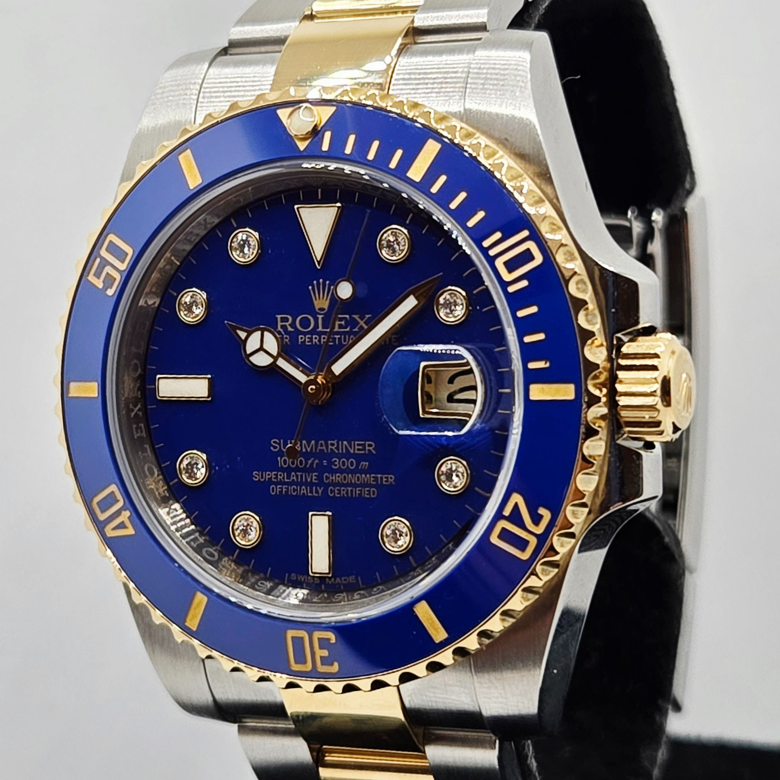 Rolex Submariner (116613LB) *Serti Diamonds, Luxury, Watches on Carousell