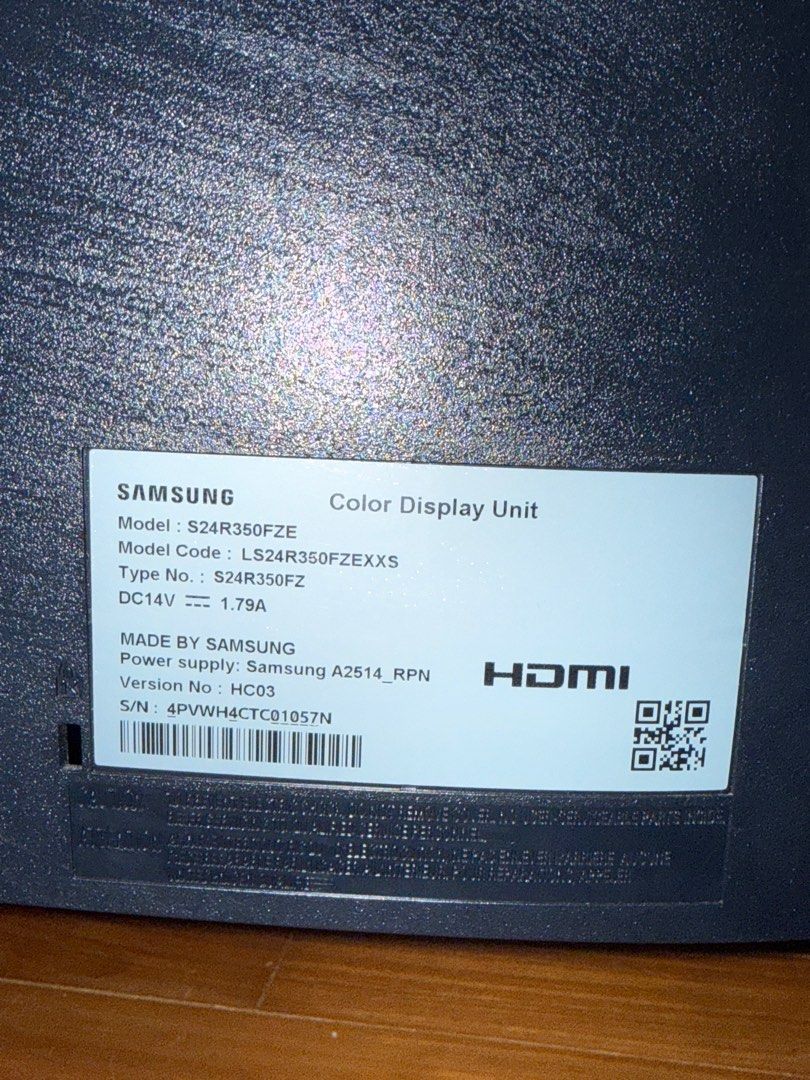 Samsung S24R350FZE 24-inch Monitor63205800235138112
