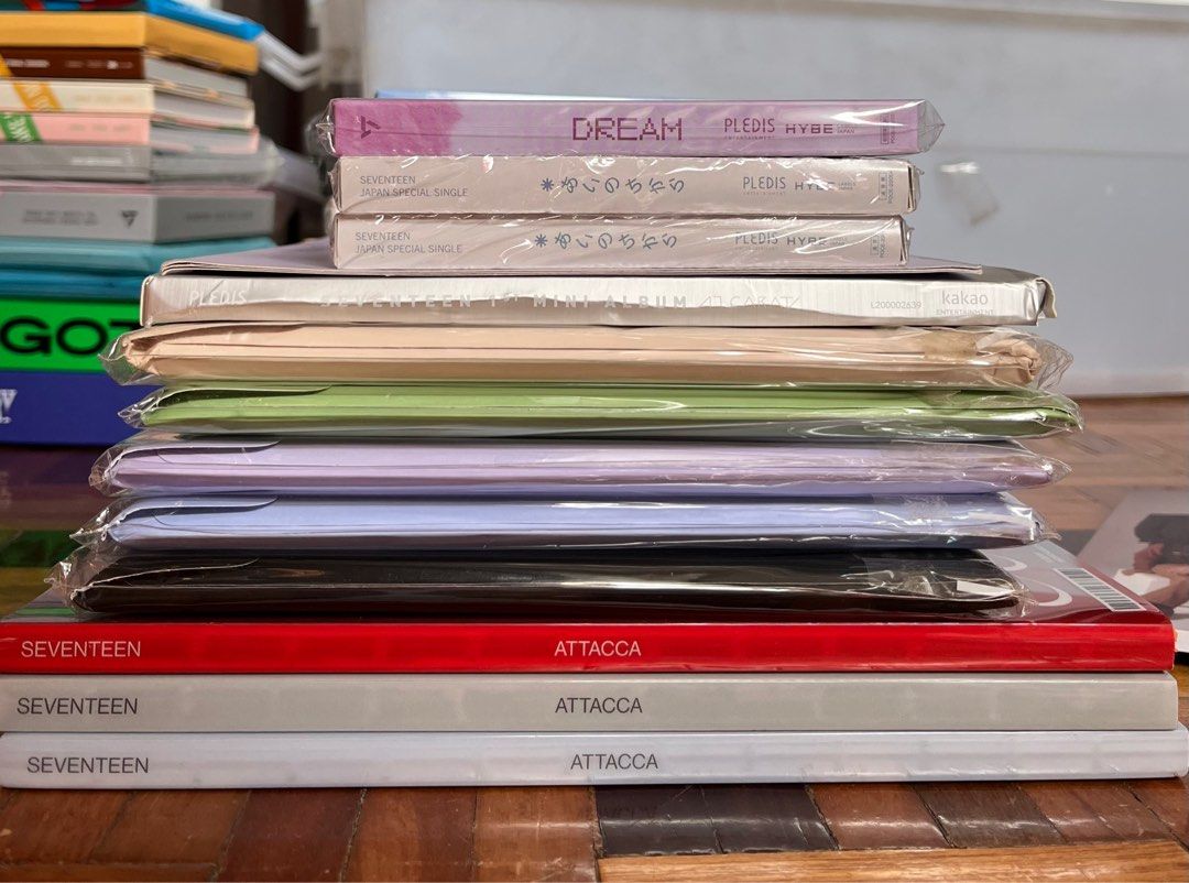 Seventeen NCT GOT7 Albums (Category: K-Wave Merchandise) located in Mandaluyong City. Submitted by ryshe (Listing ID 1383530279, Image 2). Description: ‼️QUITTING SALE‼️ ALBUMS 100-300 pesos 17 Carat Going Seventeen Alone YMMD An Ode Henggarae Semicolon Your Choice Attacca Sector 17 Dream Japan Special Single POL ++ free official merch for every purchase (photocards, albums, etc) .