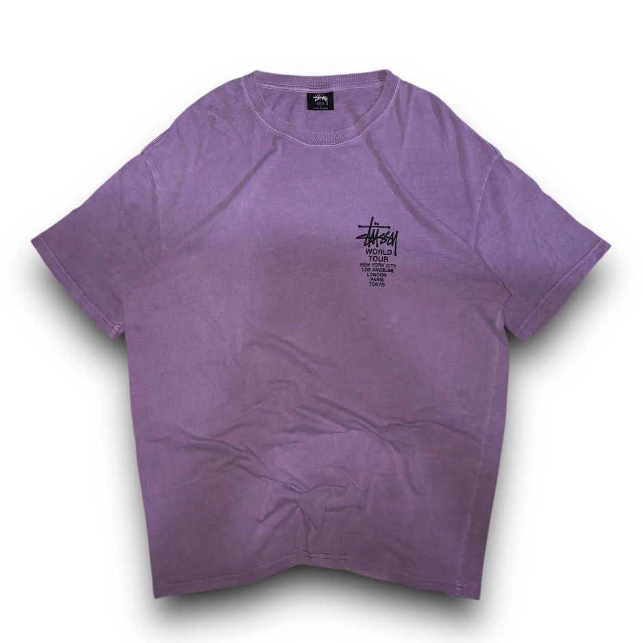Stussy Worldtour Tee (Category: Formal Shirts) located in Puerto Princesa. Submitted by vanjagmis (Listing ID 1383503416, Image 2). Description: Stussy World Tour Tee ♻️SIZE: XL ♻️DIMENSION: ♻️CONDITION: Good ♻️ISSUE: Pinhole Check last pic 💸MINE: 350 Freeshipping 🚨No return and exchange. 🚨Check all the details and pics before purchasing the item. 🚨Color may vary due to lighting. 🚨Manage your expectations since all items are thrifted. 🚨All 