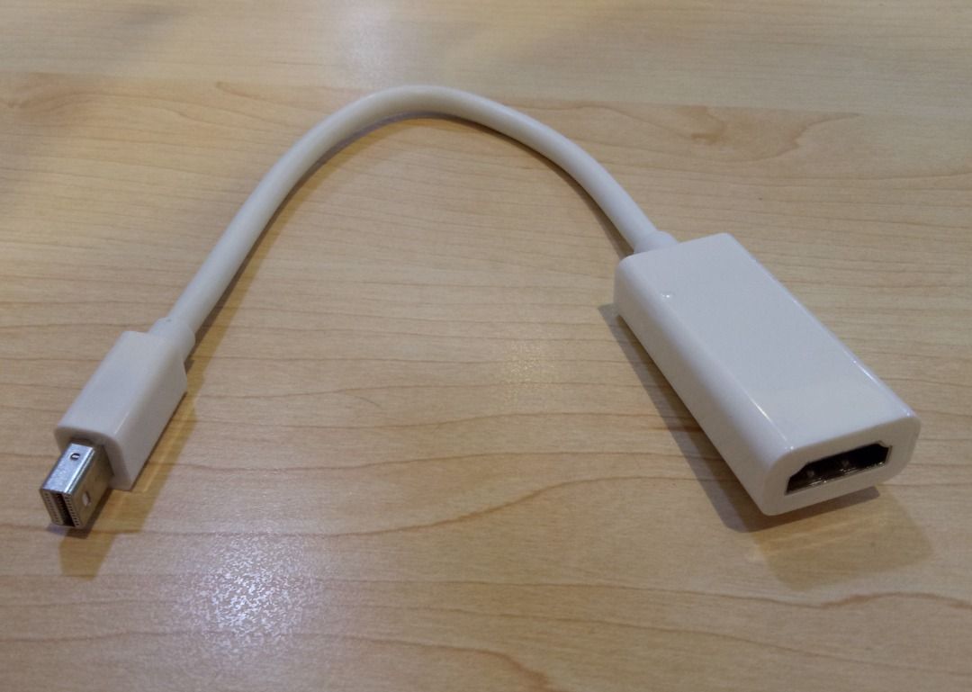 Thunderbolt Mini DisplayPort DP MiniDP to HDMI Adapter Active Converter (Category: Cables & Adaptors) located in Quezon City. Submitted by matet07 (Listing ID 1383478288, Image 1). Description: Thunderbolt Mini DisplayPort DP MiniDP to HDMI Adapter Active Converter Mini DisplayPort(male)-input HDMI(female)-output -250 each -200 wholesale(6pcs. and above) -compatible for macbook and imac -with 1 week warranty -accept for shipping via GRAB, SPEEDY/
