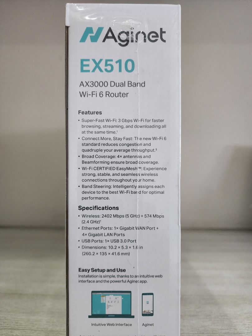 TP-Link Aginet EX510 AX3000 Dual Band Wi-Fi 6 Router63205311207810113