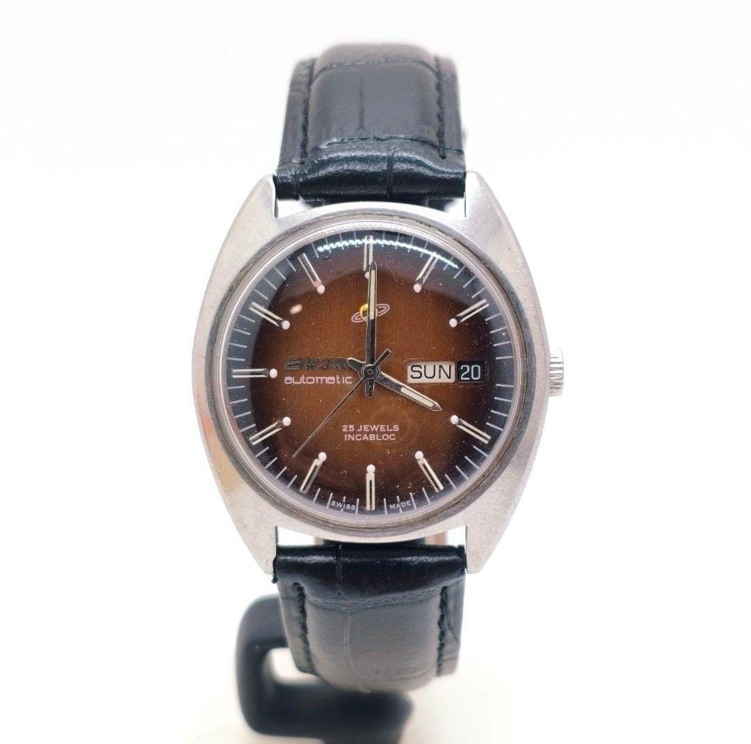 Vintage ENICAR Ocean Pearl Automatic Men's Watch 23Jewels Swiss