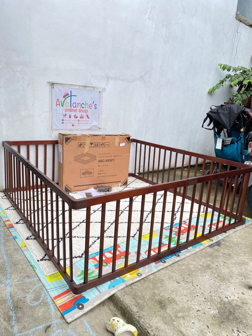 Wooden Playfence from Japan (Category: Cots & Cribs) located in Manila. Submitted by avalanchesonlineshopmainacount (Listing ID 1383516626, Image 1). Description: .