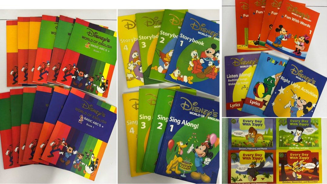 迪士尼美語世界全套共31本$180/ Disney World Of English, 興趣及遊戲