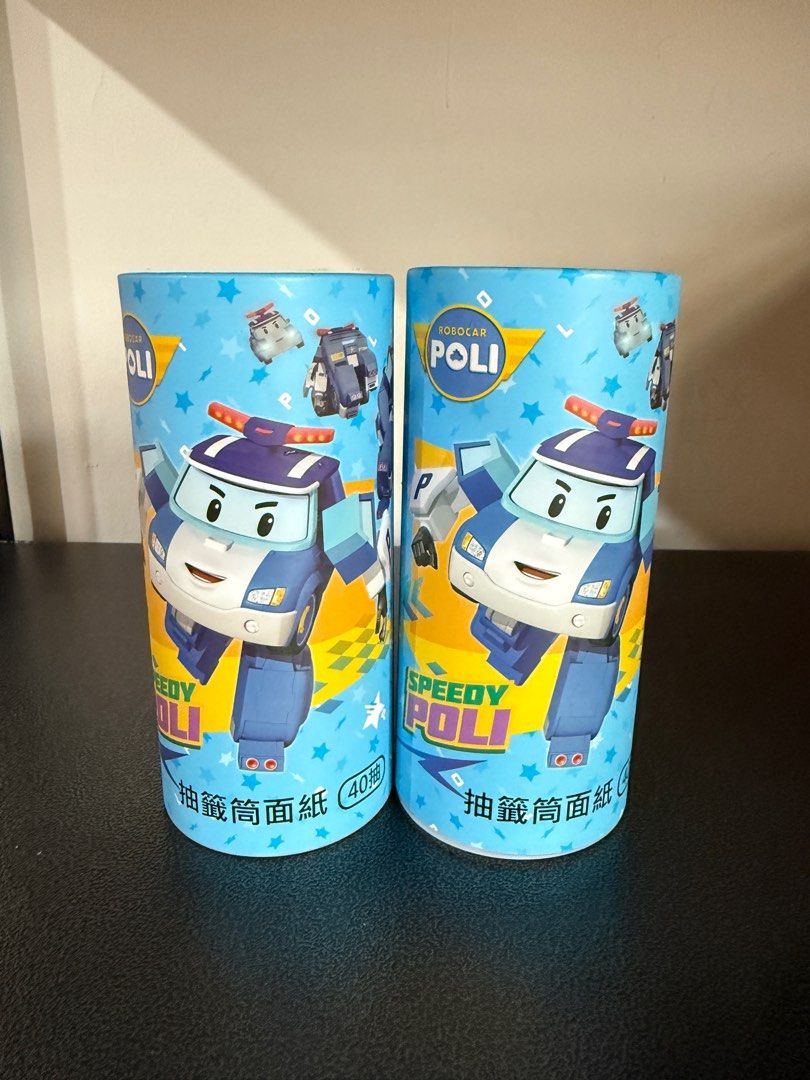 由 meet820 (刊登 ID 1378402458，圖片 2) 提交，位於 桃園市 (Taoyuan) 的 汪汪隊、波力 抽籤筒面紙 (類別：其他外出用品)，說明：40抽。