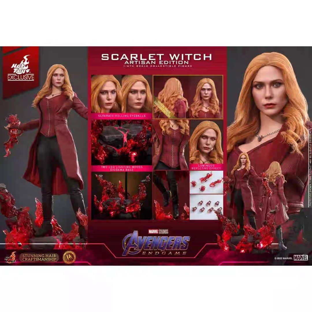 全新Hottoys Dx36ae scarlet witch 紅女巫植髮版dx36, 興趣及