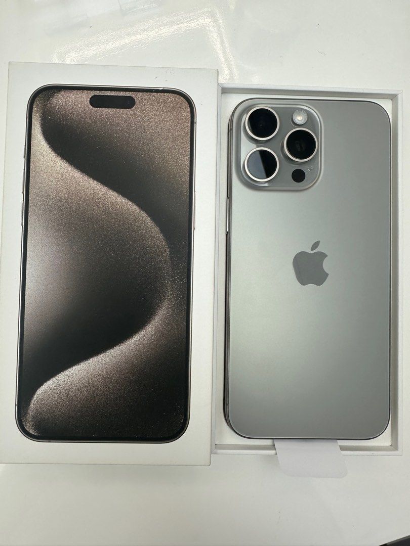全新行貨iPhone 15 pro max 256gb apple care 2026/7/1 , 手提