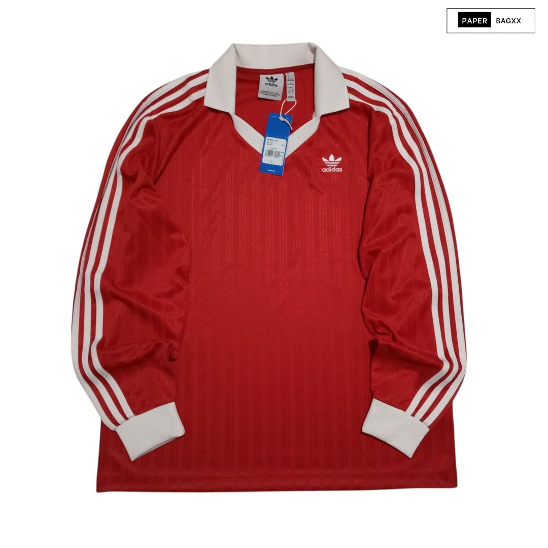 Adidas Originals Adicolor Pique Longsleeve Jersey, Fesyen Pria