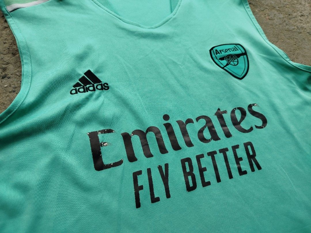 ADIDAS TANK TOP JERSEY FLY EMIRATES (Category: Tshirts & Polo Shirts ) located in San Jose del Monte. Submitted by entropythrifts (Listing ID 1378425292, Image 2). Description: 150+SF * Excellent Condition * Medium on tag * 22 WIDTH * 28 Length -- ISSUES // SEE PICTURES -- * minor signs of usage * minor print damage * Mode of Payment: GCASH / BPI * Mode of Delivery: JNT Disclaimers: Shipping not Included All items Need Wash Color may vary due to 