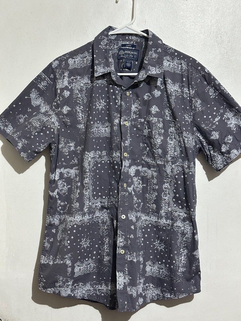 american rag | button-down short sleeve polo shirt (Category: Tshirts & Polo Shirts ) located in Pasig City. Submitted by sg.bns (Listing ID 1378443306, Image 1). Description: american rag | button-down short sleeve polo shirt ⤷ size: L ⤷ ₱400 + shipping fee ⤷ loc: pasig city, metro manila .