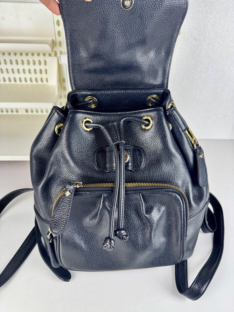 [Authentic] MCM mini Bagpack (Category: Luxury Bags & Wallets) located in Tabuk. Submitted by meksieclosetph (Listing ID 1378499952, Image 2). Description: Authentic MCM mini bagpack No issue | so cutesy | Leather.