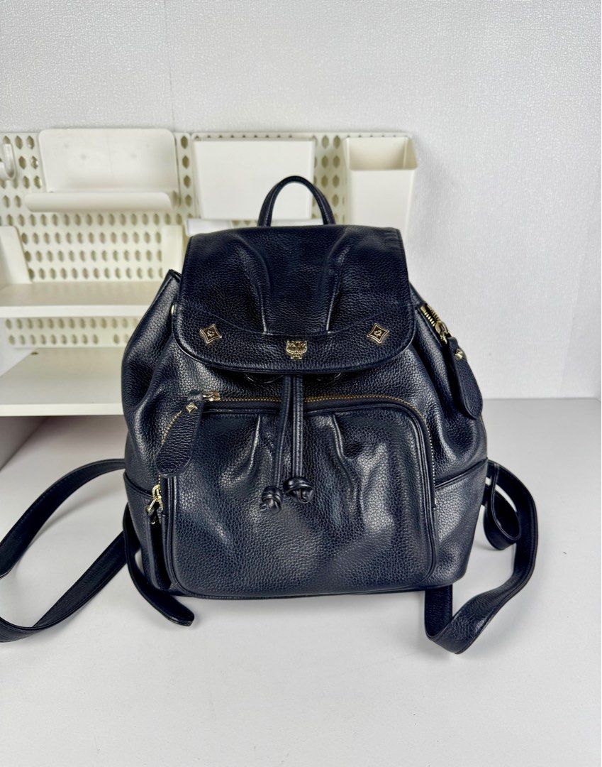 [Authentic] MCM mini Bagpack (Category: Luxury Bags & Wallets) located in Tabuk. Submitted by meksieclosetph (Listing ID 1378499952, Image 1). Description: Authentic MCM mini bagpack No issue | so cutesy | Leather.