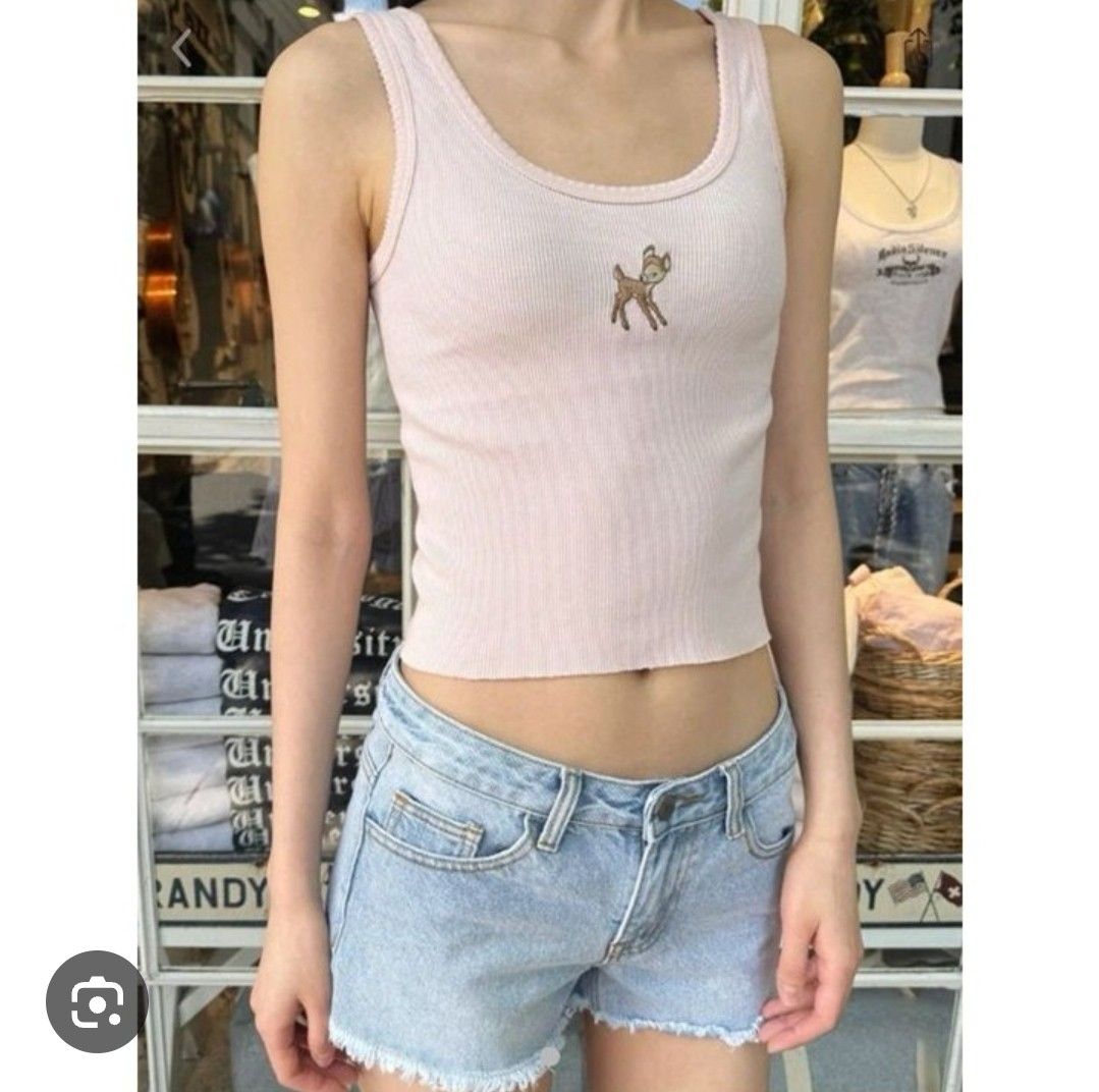 bnwt brandy melville john galt hallie cream deer tank top (Category: Sleeveless) located in Singapore. Submitted by j1ngst (Listing ID 1378347590, Image 1). Description: bnwt, no flaws! super stretchy & soft material! selling @ rtp bc i rly like the top & if no one wants it imma keep it <3.