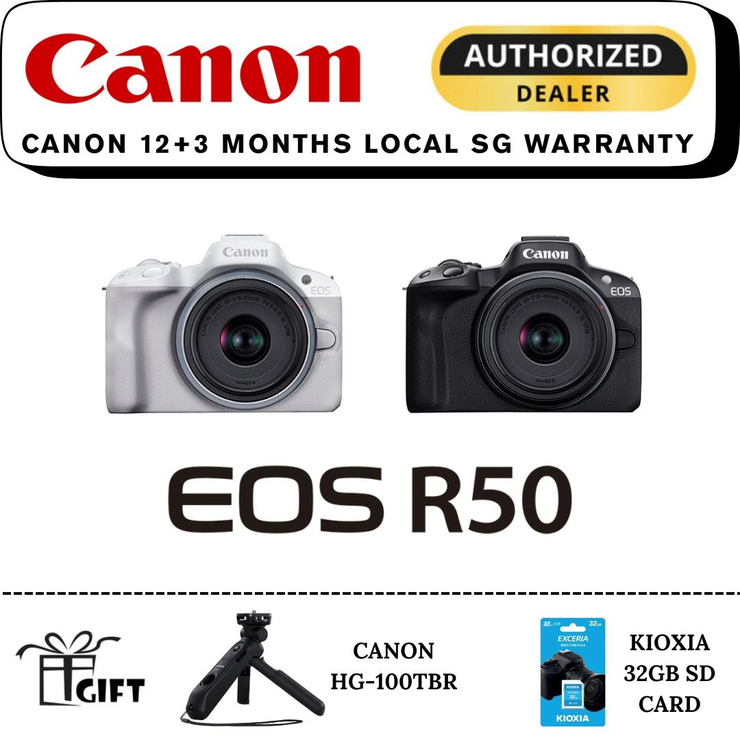 CANON EOS R50 BODY / CANON EOS R50 18-45 KIT / CANON EOS R50 DUAL LENS ...