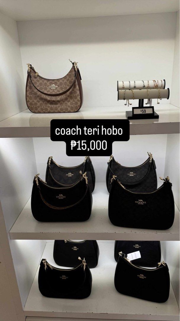 coach teri hobo bag (Category: Luxury Bags & Wallets) located in Manila. Submitted by handpicked_tin (Listing ID 1378439413, Image 1). Description: pasabuy from the us eda: august 2025 .