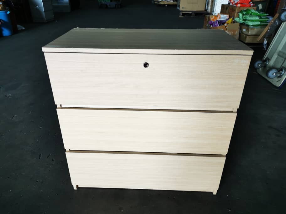 (DEFECT ITEM) RS-25-85 3FT Chest Drawer with 3 Layers Drawer Storage ...