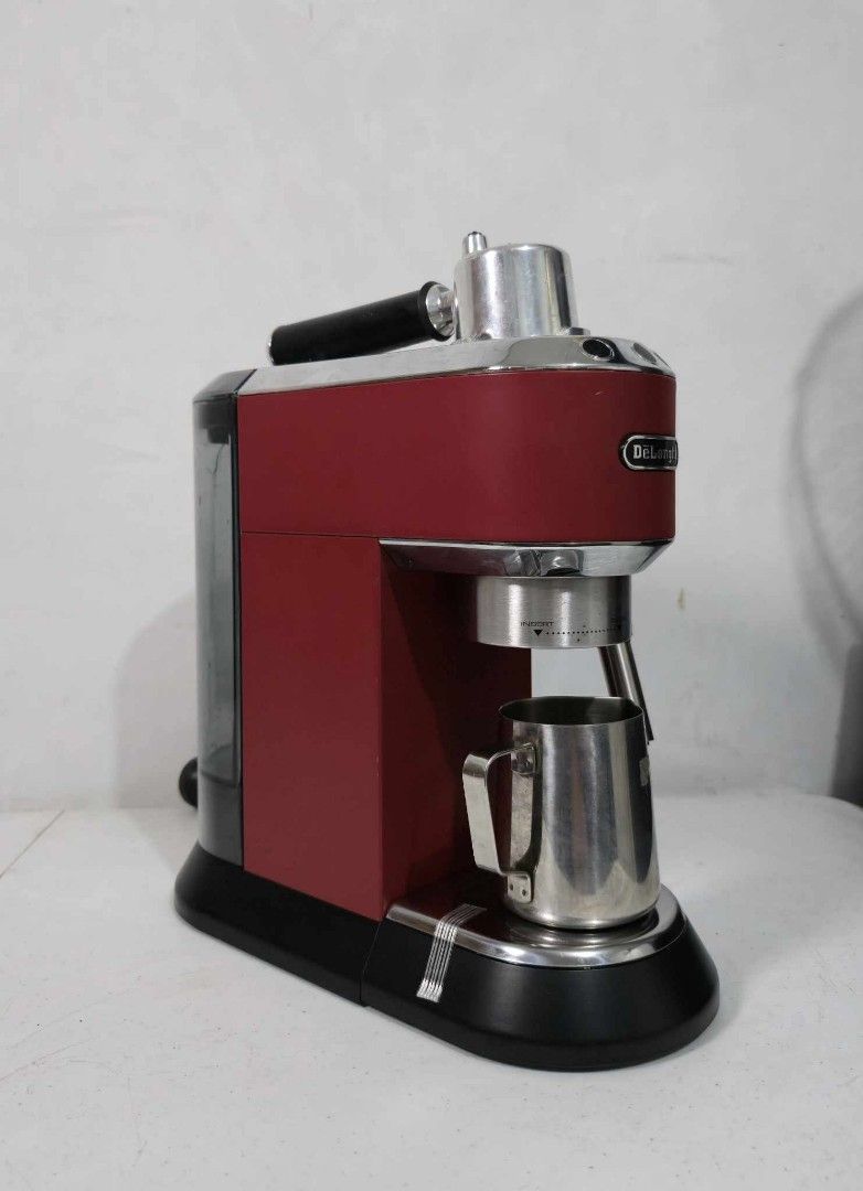 Delonghi Dedica Espresso Machine (Category: Coffee Machines & Makers) located in Rizal. Submitted by joan5505 (Listing ID 1378382911, Image 2). Description: Delonghi Dedica Espresso Machine Australian mall pull out 220V Good working condition Minimal scratch 8.5k.