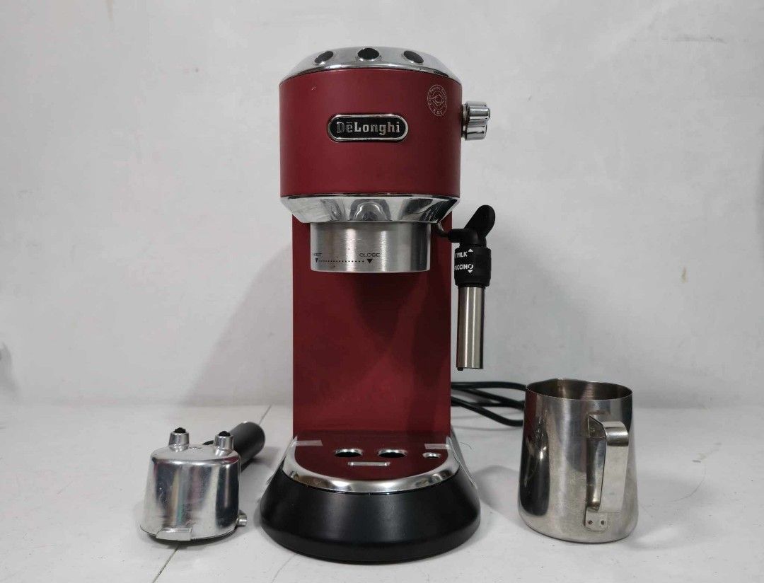 Delonghi Dedica Espresso Machine (Category: Coffee Machines & Makers) located in Rizal. Submitted by joan5505 (Listing ID 1378382911, Image 1). Description: Delonghi Dedica Espresso Machine Australian mall pull out 220V Good working condition Minimal scratch 8.5k.