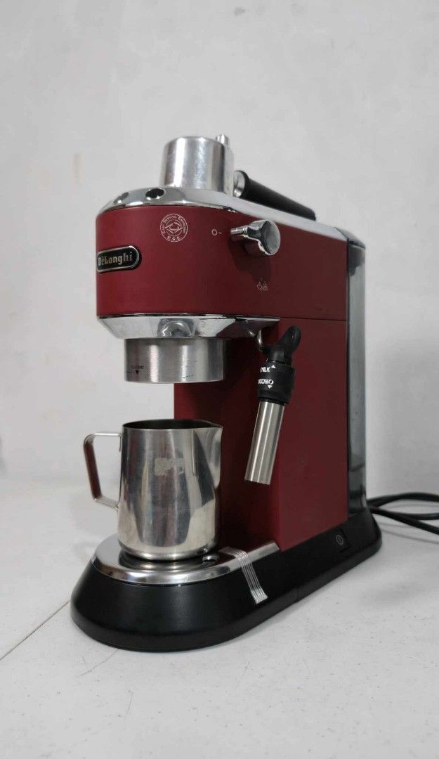 Delonghi Dedica Espresso Machine (Category: Coffee Machines & Makers) located in Rizal. Submitted by joan5505 (Listing ID 1378382911, Image 3). Description: Delonghi Dedica Espresso Machine Australian mall pull out 220V Good working condition Minimal scratch 8.5k.