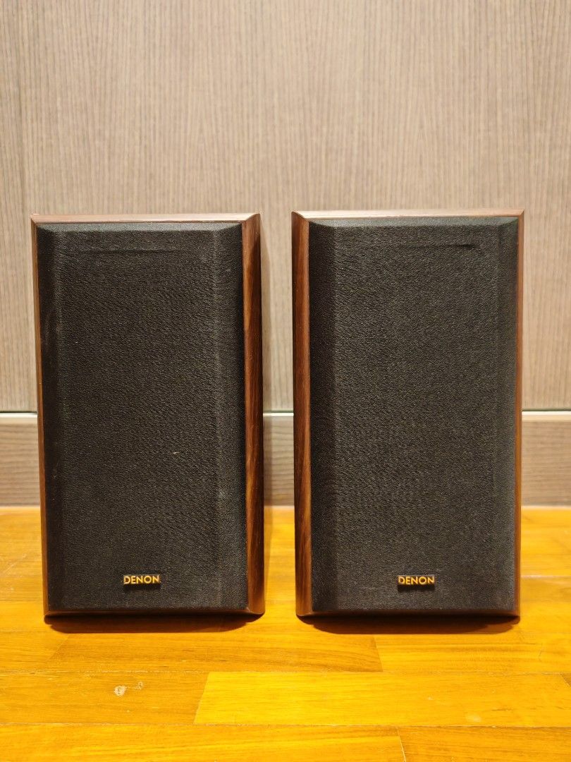 Denon SC-M70 Bookshelf Speakers (Category: Soundbars, Speakers & Amplifiers) located in Singapore. Submitted by sonicblue77 (Listing ID 1378489639, Image 2). Description: - Denon SC-M70 speakers - Maximum input: 80 watts - Impedance: 6 ohms - Includes original speaker covers - Good working condition - Perfect for home audio - Size 16 x 26 x 28.5 (WxDxH) Self collect from Punggol Central..