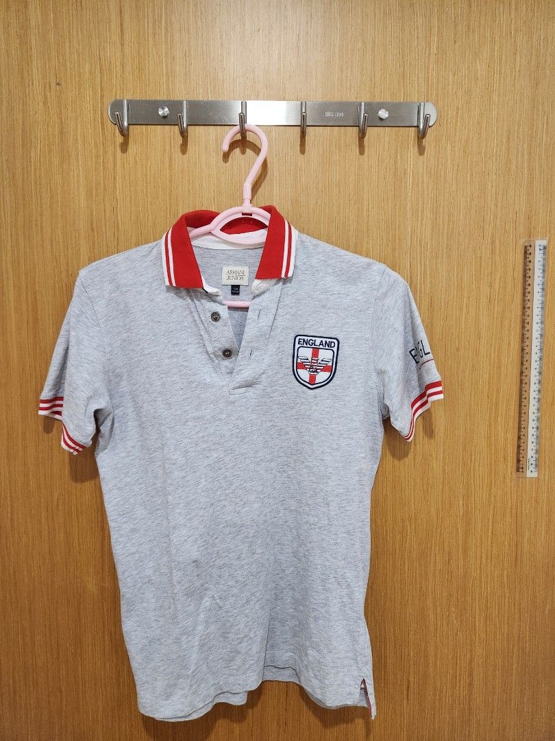 England Armani Junior Polo Shirt Size 12A, Babies Kids, Babies