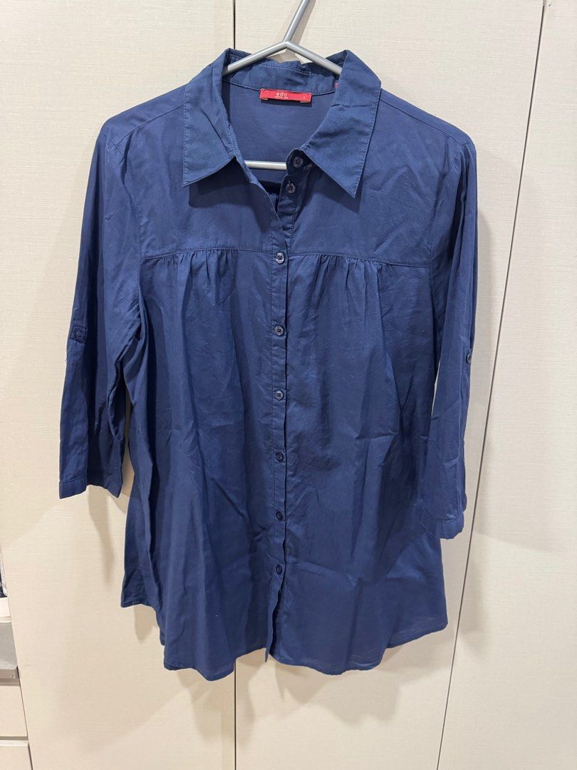 Esprit Blue Polo Blouse (Large) (Category: Blouses) located in Quezon City. Submitted by declutter_cts (Listing ID 1378474375, Image 1). Description: .