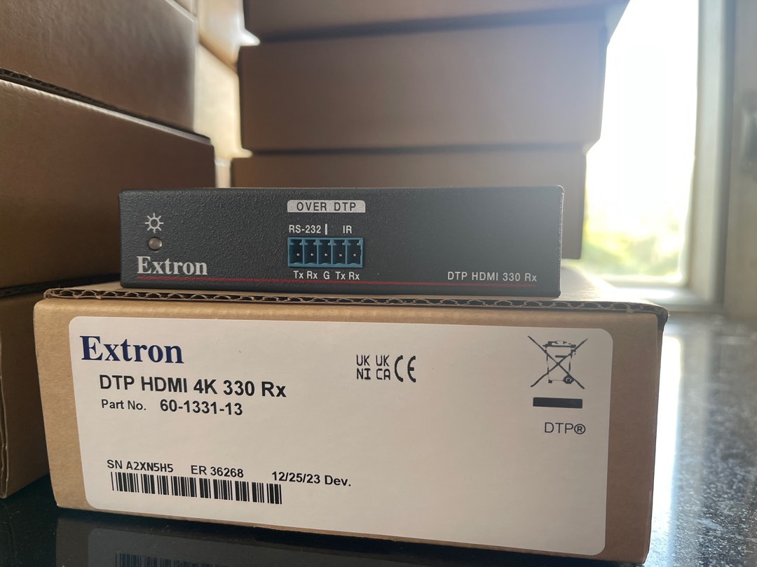 Extron DTP HDMI 4K 330 Rx 長距離數位雙絞線接收器, 電腦&科技, 商務用科技產品 - Carousell