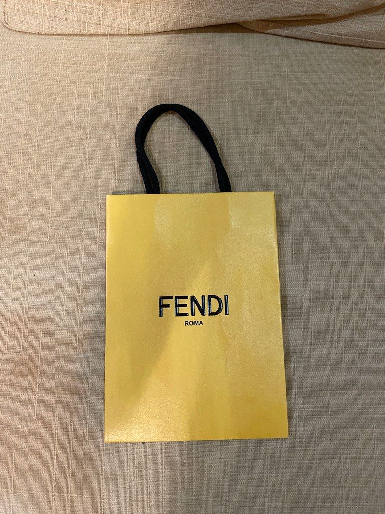 Fendi paperbag (Category: Luxury Bags & Wallets) located in Cebu City. Submitted by kiki_closet168 (Listing ID 1378482882, Image 1). Description: Size 7in x 9.75in x 3in.