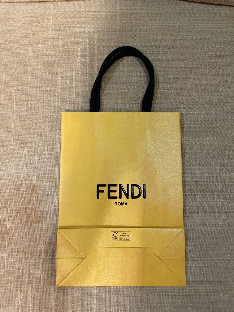 Fendi paperbag (Category: Luxury Bags & Wallets) located in Cebu City. Submitted by kiki_closet168 (Listing ID 1378482882, Image 2). Description: Size 7in x 9.75in x 3in.