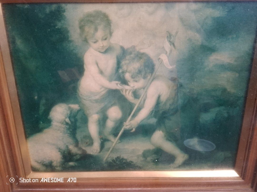 For sale old painting (Category: Art & Prints) located in Caloocan City. Submitted by kaymatias (Listing ID 1378395031, Image 3). Description: For sale old painting Printed on canvas, Los ninos de la Concha Size:frame23.5"x20.5" Painting 15"x11" North Caloocan area.