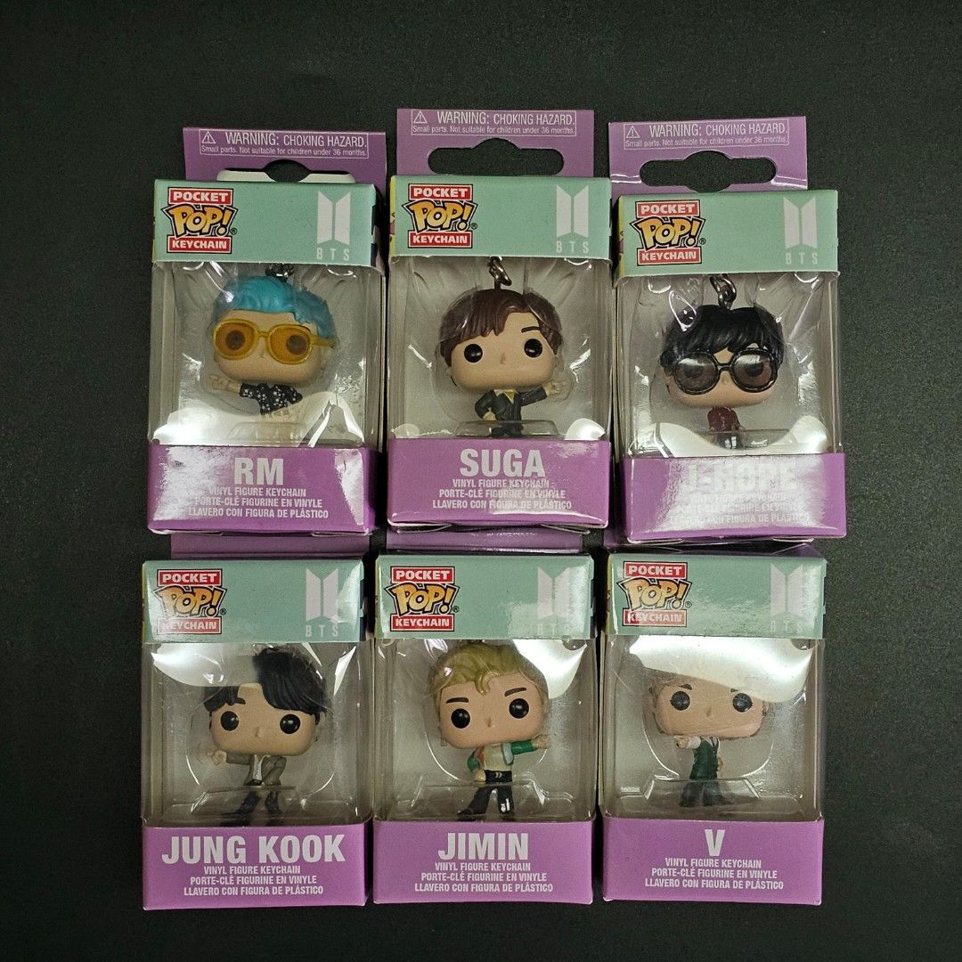 Funko Keychain BTS Authentic (Category: Designer & Blind Box Toys) located in Valenzuela. Submitted by tquest (Listing ID 1378505645, Image 1). Description: Funko Keychain BTS Authentic Price: 299 each Unopened | NOOB Incentive: 50% off shipping thru LBC or J&T | Buy 2pcs Free shipping.