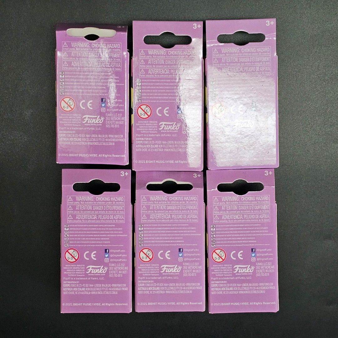 Funko Keychain BTS Authentic (Category: Designer & Blind Box Toys) located in Valenzuela. Submitted by tquest (Listing ID 1378505645, Image 2). Description: Funko Keychain BTS Authentic Price: 299 each Unopened | NOOB Incentive: 50% off shipping thru LBC or J&T | Buy 2pcs Free shipping.