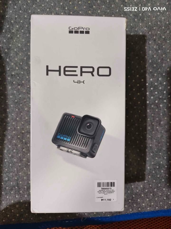 Go Pro Hero 4K Brand New (Category: Video Cameras) located in Pasig City. Submitted by ryanalpert (Listing ID 1378375713, Image 1). Description: Go Pro Hero 4K Brand New Just opened to take a picture Price 8.5k Cainta Area.