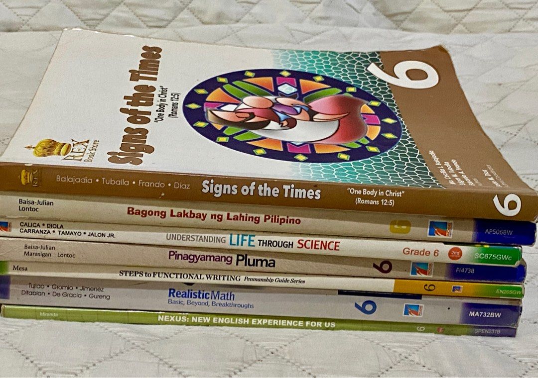 GRADE 6 BOOKS (Category: Textbooks) located in Mandaluyong City. Submitted by jsavila (Listing ID 1378402238, Image 1). Description: Grade 6 Books in good condition ⬇️SOLD⬇️ ❌MATH ❌SCIENCE ❌ENGLISH.