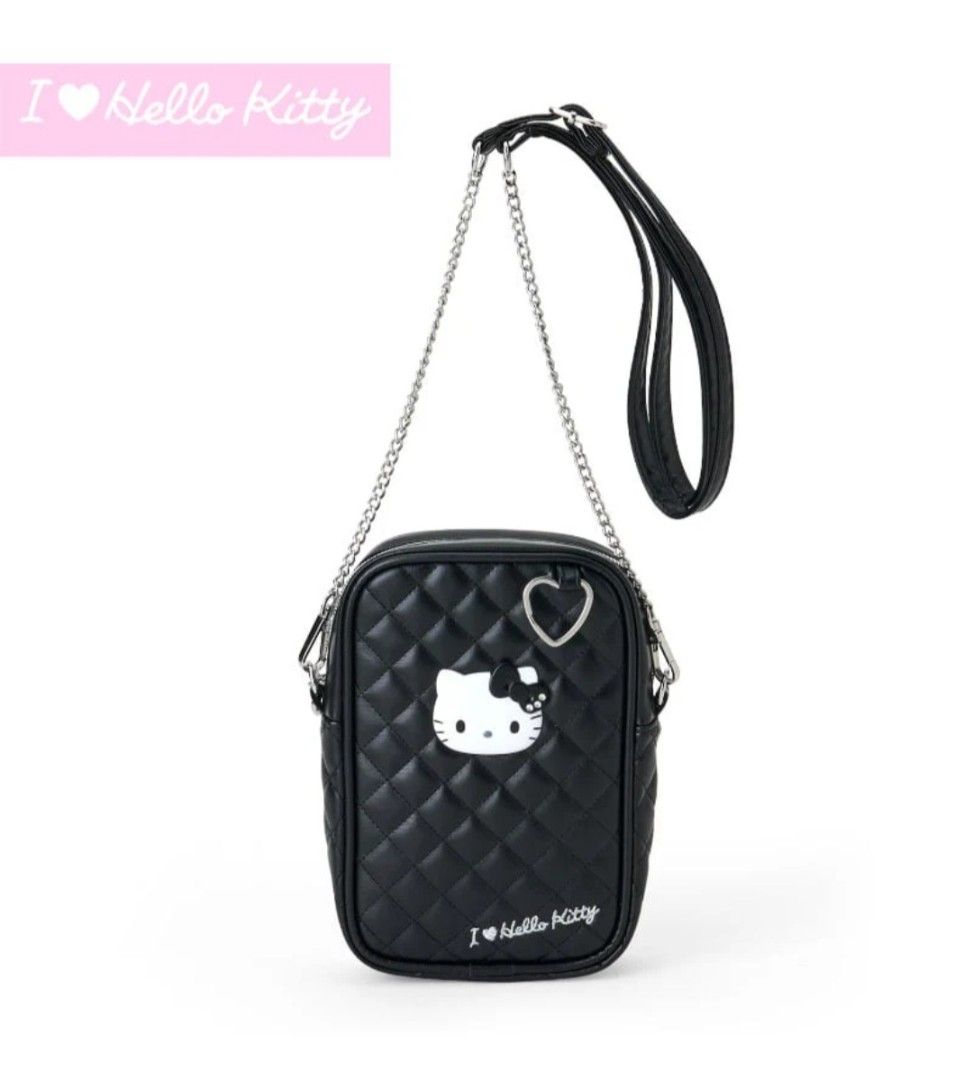 HELLO KITTY BLACK QUILTED CROSSBODY BAG (Category: Cross-body Bags) located in Singapore. Submitted by everythingcutesy (Listing ID 1378388571, Image 1). Description: JAPAN OFFICIAL BRAND NEW No Meetups/Self Collection ATM.